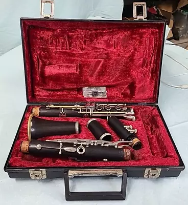 Vintage Clarinet Grenadilla Wood With Case By Richards (RMC/The Round Table) • $98