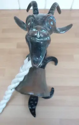 £32 • Buy Vintage Door Bell In The Shape Of A Goat's Head