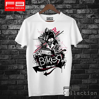 T-Shirt Biker Yamaha R1 Motorbike Suzuki Kawasaki Honda Stuntmen Gift Idea • £16.28