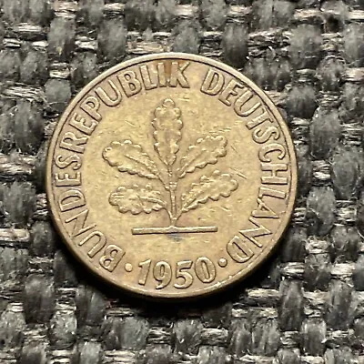 1950 G 5 Pfennig Germany Coin • $1.99