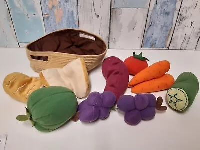 Ikea Fruit Veg Food Basket Picnic Soft Toys Plush Childrens Duktig • £9.99