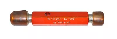 7/8-14 UNF-3A~ Thread Ring Plug Set Gage ~ Go No/Go ~ Ring  SET PLUG U/S -.003 • $79.05