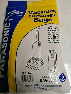  Panasonic Hoover Dust Bags U-2e Type U20e U20ab Mce40 Mce50 Mce550 Bag60 • £6.99