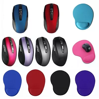 2.4GHz Wireless Optical Mouse Mice & USB Receiver Laptop Computer+ Mouse Pad  • $9.99