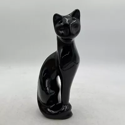 Vintage MCM Tall Black Cat Figurine Figure Statue Mid Century Modern  11  Tall • $39.95