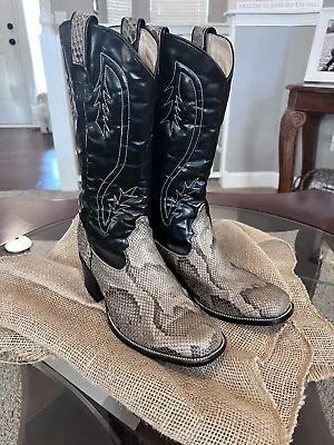 Vintage Mens Python Cowboy Boots 9.5 D No Box • $69.11