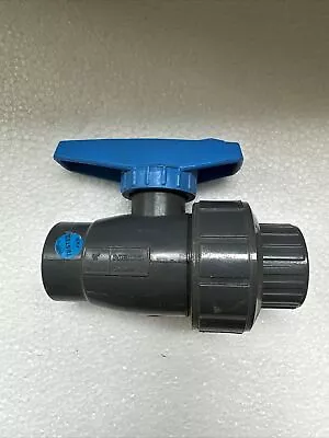 NIBCO Chemtrol 3/4  Tru-Bloc Ball Valve PVC Gray Threaded/Socket • $19.98