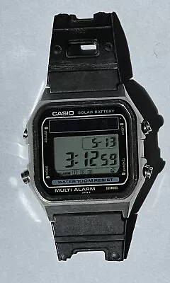 Vintage Casio 242 W-850 Multi Alarm Digital Solar Men's Wristwatch • $129.99