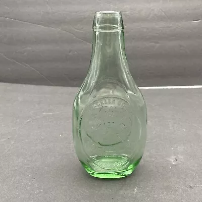 VTG New Creek Station Paddy Town M Glass Bottle Centennial Green Keyser W VA 74 • $34