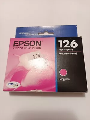 Epson 126 Magenta Ink Cartridge Brand New Sealed! EXP: 6/2024 • $0.99