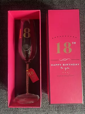 18th Birthday Champagne Glass • £5