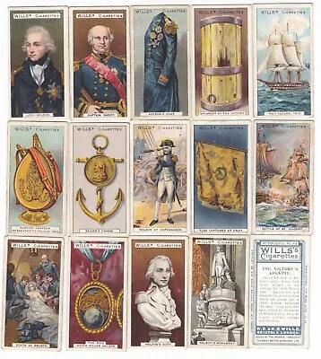 Part Set 28/50 1905 Admiral HORATIO NELSON 1ST VISCOUNT NELSON Series Cards • $39.99