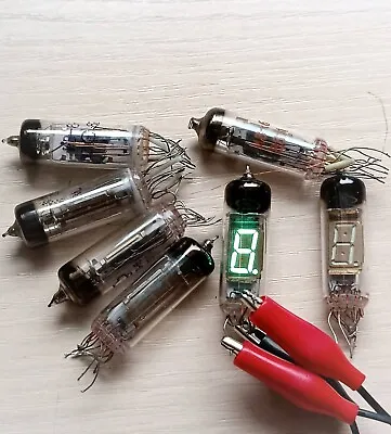 12 Pcs IV-6 VFD Tube DIGIT DISPLAY NIXIE CLOCK Luminescent Indicator USED #2 • $10