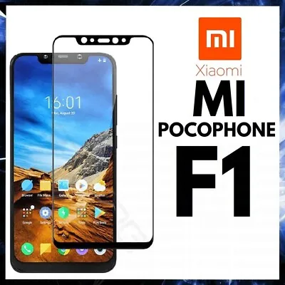 $6.55 • Buy For XIAOMI MI POCOPHONE F1 CURVED SCREEN PROTECTOR 9D FULL COVER TEMPERED GLASS