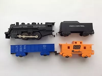Marx O Scale 4 Piece Electric Steam Type Train Set In Working Condition • $14.49