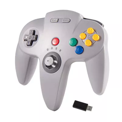 2.4 G For N64 Nintendo 64 Switch PC Mac  Wireless Controller Gamepad Joystick US • $26.59