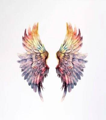 £3.99 • Buy Angel Wings Wall Art Colourful Vinyl Sticker Decals Z073