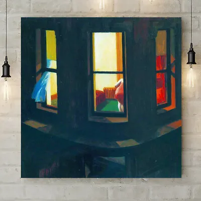 Night Windows Wall Art By Edward Hopper - Canvas Rolled Wall Art Print • £15.49