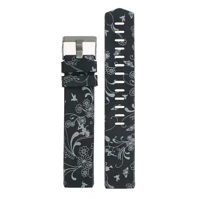 $21.31 • Buy StrapsCo Patterned Silicone Watch Band Strap For Fitbit Charge 2