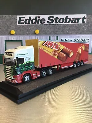 1/76 Eddie Stobart Scania Truck And Code 3 Twix Trailer • £23