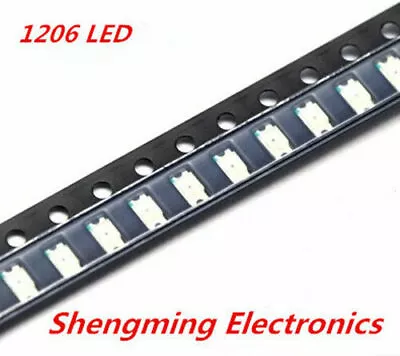 100pcs 1206 SMD LED Diodes Light Yellow Red Green Blue White Orange • $2.05