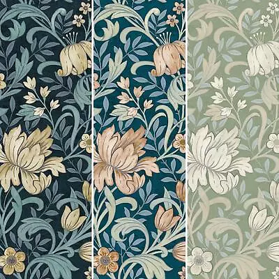 Grandeco Marian Floral Wallpaper Flowers Modern Contemporary Feature Wall • £14.99