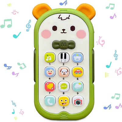 Toddler Phone Baby Music Learning Toy Game With Light Mobile Pretend Play • £9.99