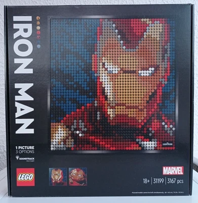 £134.95 • Buy Lego Art 31199  Marvel Studios Iron Man - Brand New & Sealed