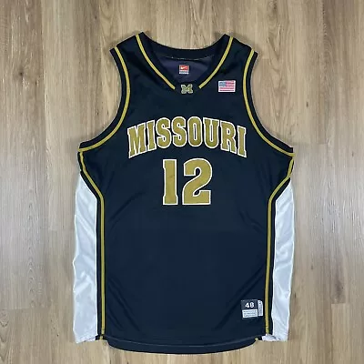 Missouri Tigers Game Issued Basketball Jersey #12 Men’s Size 48 +2 Nike Team • $99.95