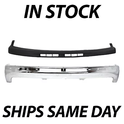 NEW Steel Front Bumper Kit W/ Upper Cover Pad For 2000-2006 Chevy Suburban Tahoe • $276.99