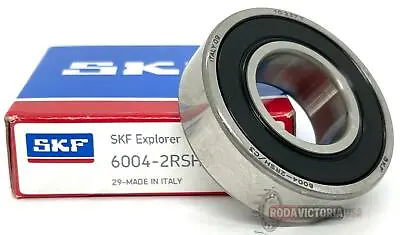 SKF 6004 2RSH DEEP GROOVE BALL BEARING RUBBER SEALED 20x42x12 Mm 100% 6004-2RS • $9.10