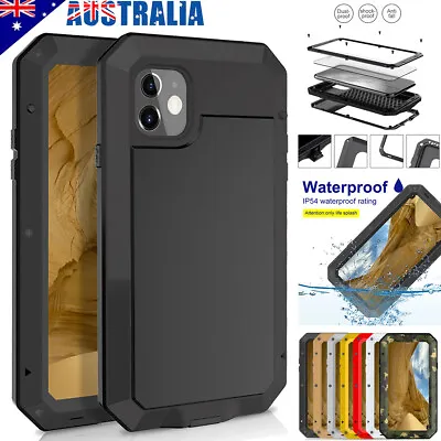 For IPhone XR XS 11 Pro Max 8 7 6 Plus 5 Case Metal Glass Heavy Duty Armor Cover • $18.89