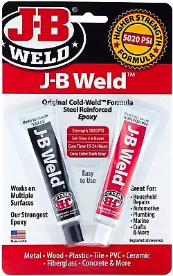 Strongest Metal Steel Aluminum Bond Adhesive Cold Weld Reinforced Epoxy Glue 2Oz • $10.69