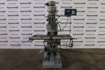 Bridgeport J Head 9  X 42  Vertical Milling Machine W/ 2-Axis DRO Power Feed • $3950