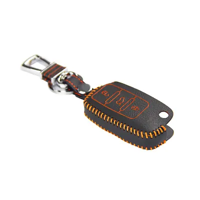 Leather Case Cover Holder For VW Golf Jetta Passat Eos Touareg Remote Flip Key • $8.99