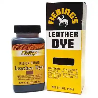 $10.95 • Buy Fiebings Leather Dye 4 Oz With Applicator