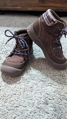 Oshkosh B'gosh Brown Toddler Hiking Boots Sz 11 • $12.99