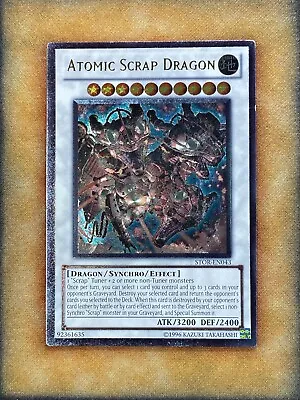 Yugioh Atomic Scrap Dragon STOR-EN043 Ultimate Rare LP • $3.89