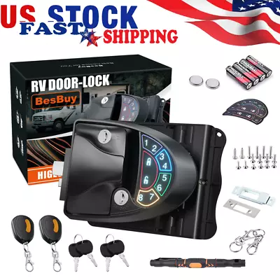 RV Keyless Entry Door Lock Latch Handle Deadbolt Keypad Fob For Trailer Camper • $79.99