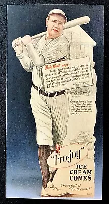Babe Ruth Fro-joy Ice Cream 3.5  X 1.5  Baseball Card New York Yankees  • $4.22