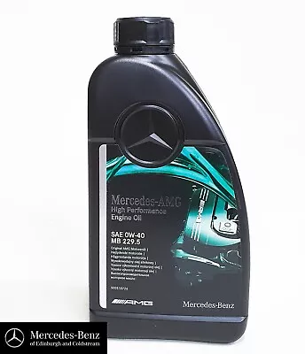 Genuine Mercedes Benz Engine Oil AMG High Performance 229.5 SAE 0w-40 1 LITRES • £17.99