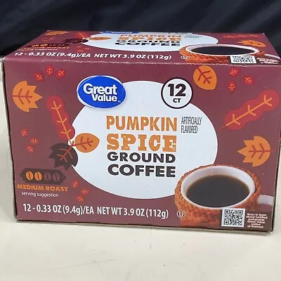 Great Value 12 Count K-Cups Pumpkin Spice Coffee Med Roast • $8.88