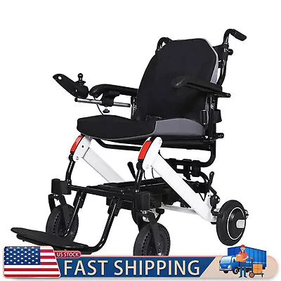 Electric Folding Wheelchair Power Wheel Chair Lightweight Mobility Aid Motorized • $664.99