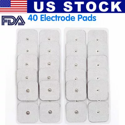 40x Electrode Pads Patches For Tens Acupuncture Digital Therapy Massager Machine • $13.99