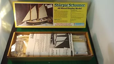 Midwest Product The Sharpie Schooner Wood Display Model  Ship #968  Open Box. • $38