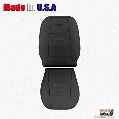 1999 2000 Ford Mustang V6 Driver Bottom & Top Genuine Leather Cover Dk Charcoal • $275.02