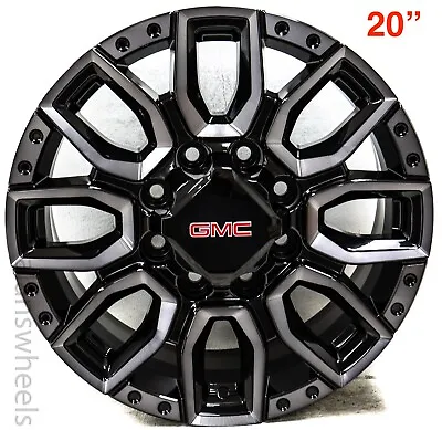 4 New 20” GMC Sierra 2500 3500 HD Replica Tint Black Mach 8 Lug Wheels Rims SQ9 • $1395