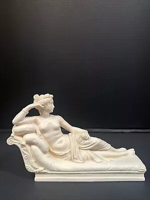 G. Ruggeri Venus Nude Laying Sculpture Alabaster Resin Italy • $48.75