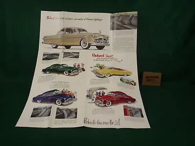 1951 Packard Color Foldout Poster/brochure 24x28  • $16