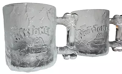 Vintage 1993 Set Of 2  McDonalds Flintstones Clear Glass Pre Dawn Mugs • $19.79